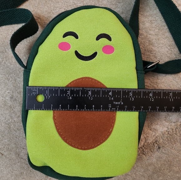 Small Crossbody Avocado Purse Bag Green. See pics for minor imperfections - Picture 2 of 12